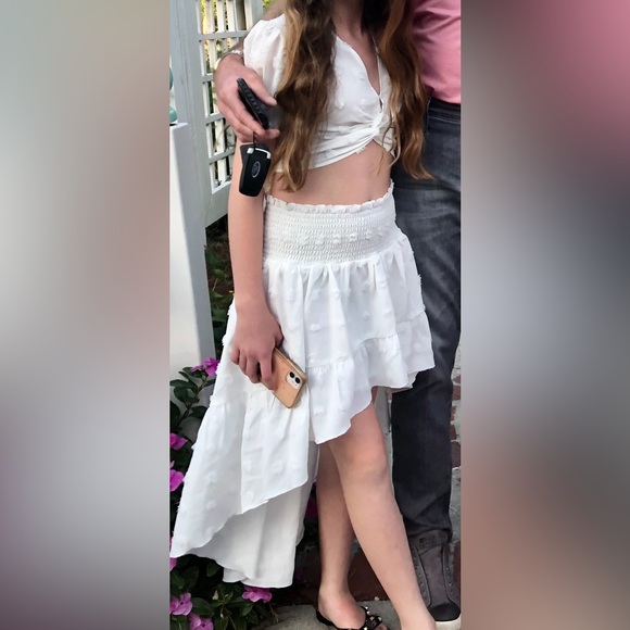 Katie J NYC couture Juliette Tween Top size L and High Low...